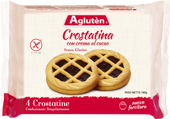 AGLUTEN CROSTATINA CON CREMA DI CACAO 180 G - pharmaluna