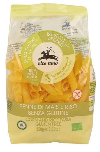 PENNE MAIS/RISO BIO 250 G - pharmaluna