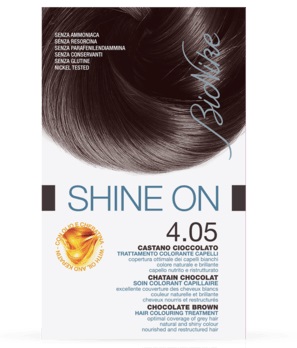 BIONIKE SHINE ON TRATTAMENTO COLORANTE CAPELLI CASTANO CIOCCOLATO 4.05 - pharmaluna