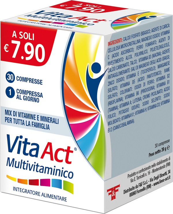 VITA ACT MULTIVITAMINICO 30 COMPRESSE - pharmaluna