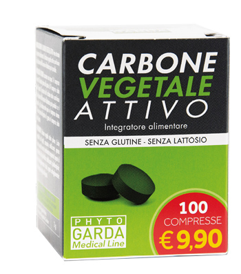 CARBONE VEGETALE ATTIVO 100 COMPRESSE - pharmaluna