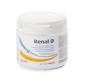 RENAL N MANGIME COMPLEMENTARE PER CANI E GATTI BARATTOLO 240 G - pharmaluna