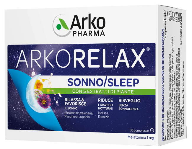 ARKORELAX SONNO 30 COMPRESSE - pharmaluna
