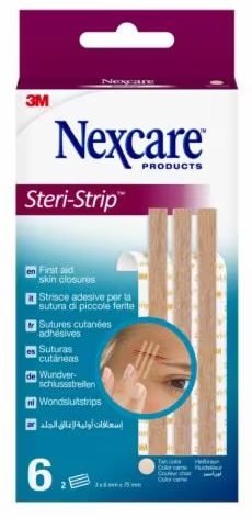 CEROTTO PER SUTURA STERI STRIP SKIN 6X75 MM 6 STRISCE - pharmaluna