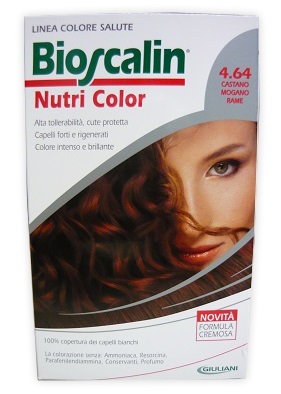 BIOSCALIN NUTRI COLOR 4,64 CASTANO MOGANO RAME 124 ML - pharmaluna