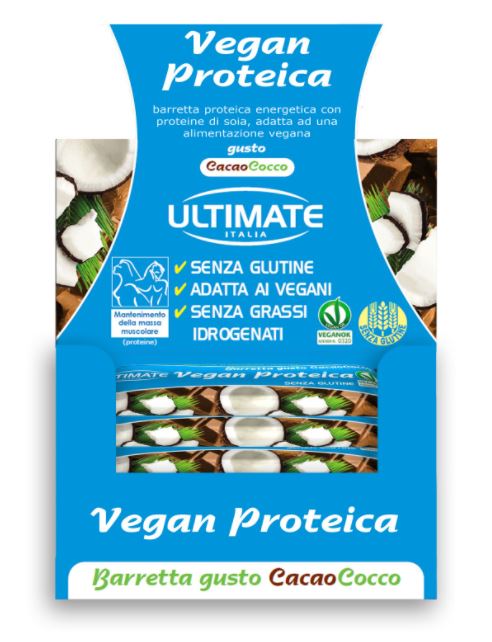 BARRETTA VEGAN PROTEICA CACAO/COCCO 24 PEZZI - pharmaluna