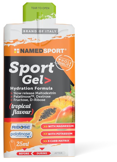  NAMEDSPORT SPORT GEL TROPICAL 25 ML - pharmaluna