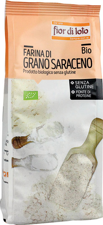 FARINA GRANO SARACENO SENZA GLUTINE BIO 375 G - pharmaluna