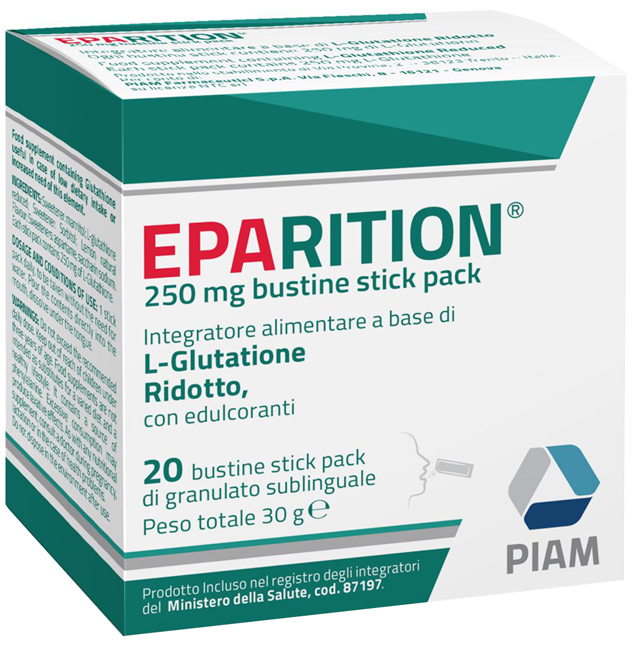 EPARITION 20 BUSTINE STICK PACK DA 250 MG DI GRANULATO SUBLINGUALE - pharmaluna