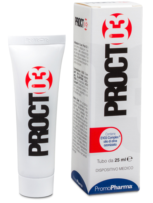 PROCTO3 CREMA PER TRATTAMENTO EMORROIDI 25 ML - pharmaluna