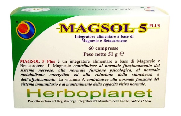 MAGSOL 5 PLUS 60 COMPRESSE - pharmaluna