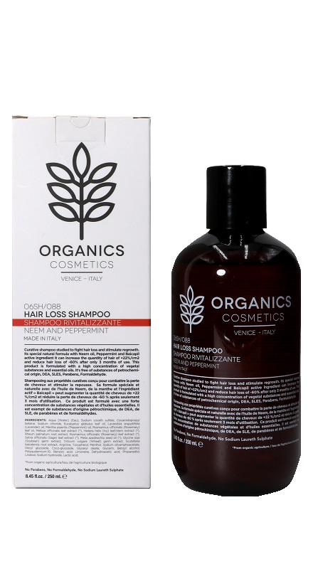 ORGANICS PHARM HAIR LOSS SHAMPOO NEEM OIL AND PEPPERMINT 250 ML - pharmaluna