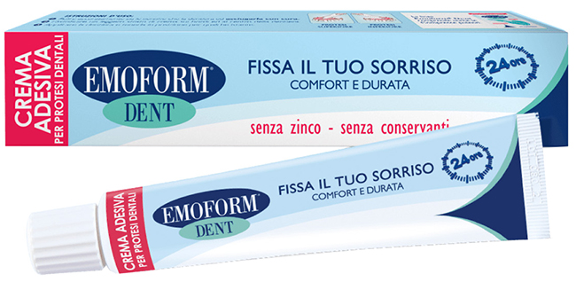 EMOFORM DENT CREMA ADESIVA PER PROTESI DENTALI 45 G PROMOZIONE - pharmaluna