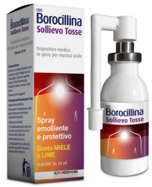 NEOBOROCILLINA SOLLIEVO TOSSE SPRAY 20 ML - pharmaluna