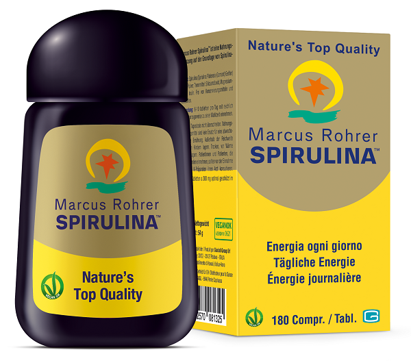 SPIRULINA MARCUS ROHRER 180 COMPRESSE - pharmaluna