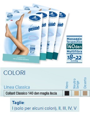 SAUBER COLLANT 140 DENARI MAGLIA LISCIA NEUTRO BEIGE 1 LINEA CLASSICA - pharmaluna