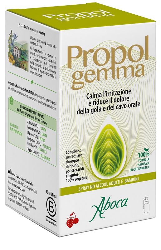 PROPOLGEMMA SPRAY NO ALCOOL BAMBINI E ADULTI 30 ML - pharmaluna