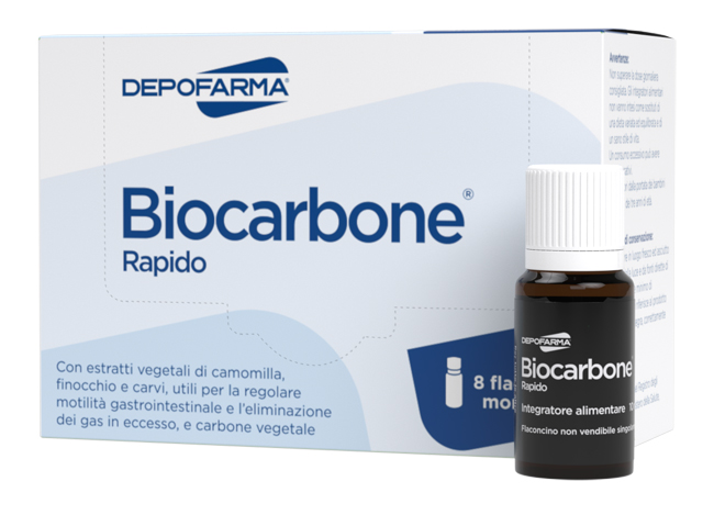 BIOCARBONE RAPIDO 8 FLACONCINI - pharmaluna