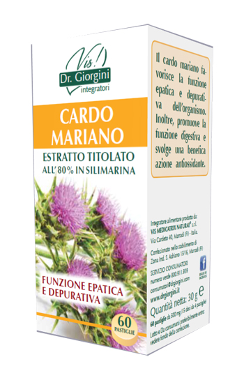 CARDO MARIANO ESTRATTO TITOLATO 60 PASTIGLIE - pharmaluna