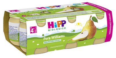 HIPP BIO OMOGENEIZZATO PERA WILLIAMS 6X80 G - pharmaluna