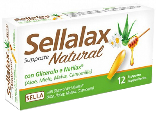 SELLALAX NATURAL MD 12 SUPPOSTE - pharmaluna
