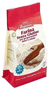 AGLUTEN FARINA SENZA GLUTINE PREPARAZIONE DOLCI E SALATO 1 KG - pharmaluna