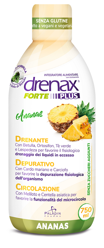 DRENAX FORTE PLUS ANANAS 750 ML - pharmaluna