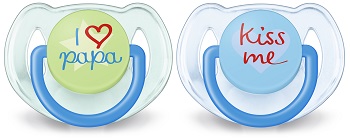 SUCCHIETTO LOVE 6-18 MESI MASCHIO 2 PEZZI - pharmaluna