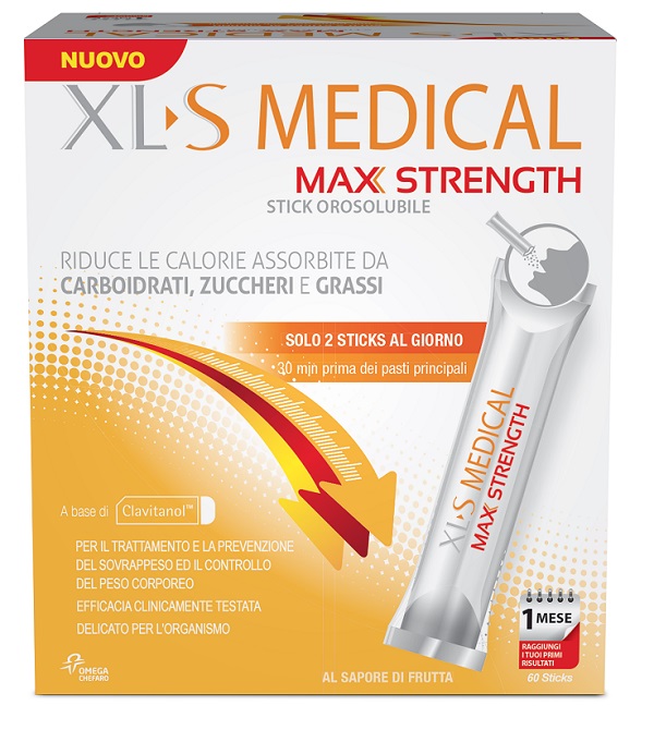 XLS MEDICAL MAX STRENGTH 60 STICK OROSOLUBILI - pharmaluna