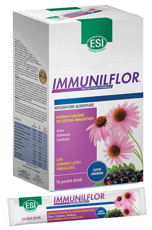 ESI IMMUNILFLOR 16 POCKET DRINK X 20 ML - pharmaluna