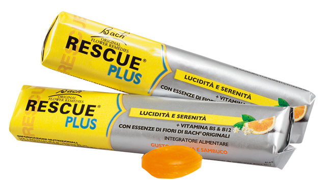 RESCUE ORIGINAL PLUS 10 CONFETTI AROMA ARANCIA E SAMBUCO - pharmaluna