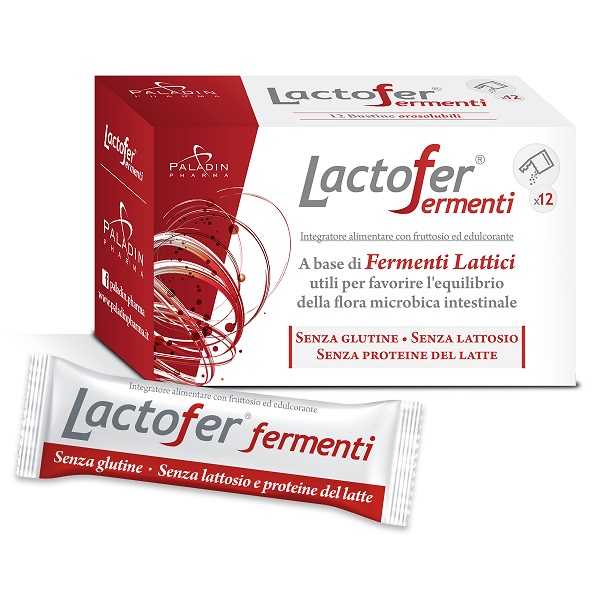 LACTOFER FERMENTI 12 BUSTINE OROSOLUBILI - pharmaluna