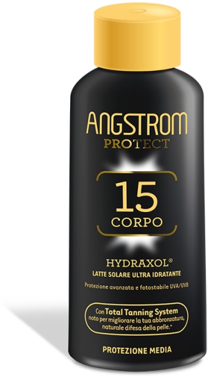 ANGSTROM PROTECT HYDRAXOL LATTE SOLARE PROTEZIONE 15 200 ML - pharmaluna