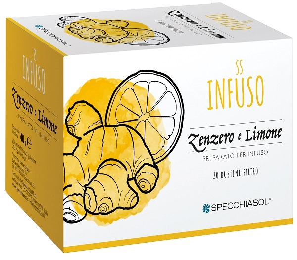 INFUSO TISANA ZENZERO + LIMONE 20 FILTRI - pharmaluna