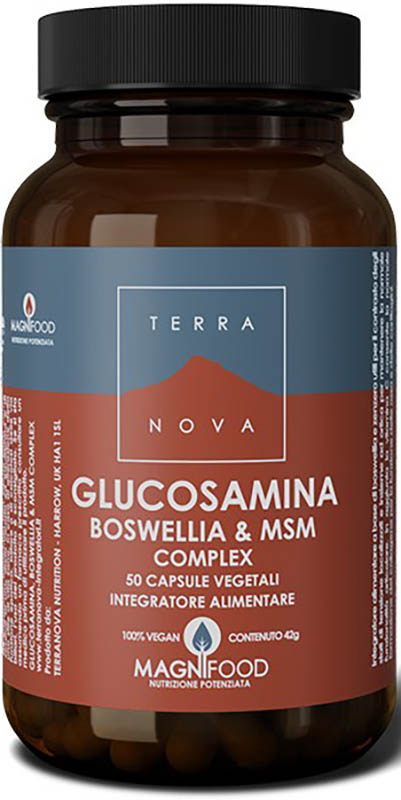 TERRANOVA COMPLESSO DI GLUCOSAMINA BOSWELLIA E MSM 50 CAPSULE - pharmaluna