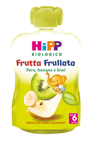HIPP BIO FRUTTA FRULLATA PERA BANANA KIWI 90 G - pharmaluna