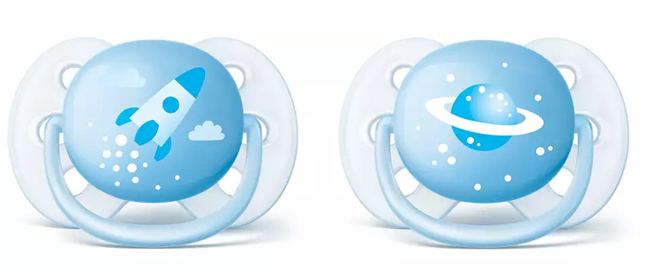 SUCCHIETTO ULTRA SOFT 0/6M DECORATO MASCHIO SCF 222/20 - pharmaluna