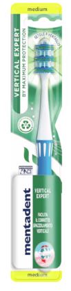 MENTADENT SPAZZOLINO VERTICAL EXPERT DENTI GUANCE - pharmaluna