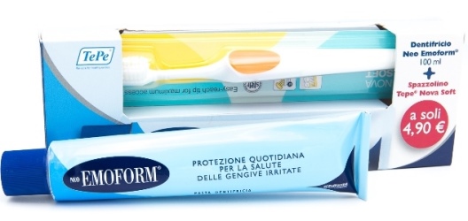 NEO EMOFORM 100 ML + SPAZZOLINO TEPE NOVA SOFT - pharmaluna
