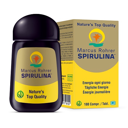 SPIRULINA MARCUS ROHRER RICARICA 180 COMPRESSE - pharmaluna