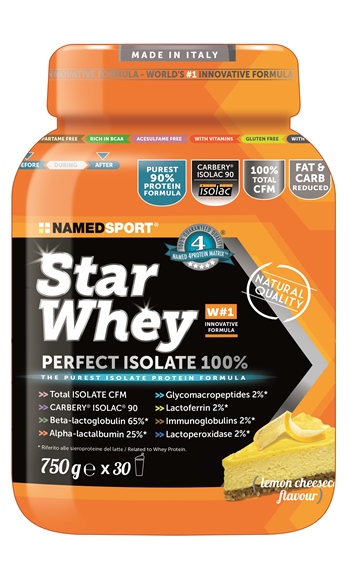 NAMEDSPORT STAR WHEY ISOLATE LEMON CHEESECAKE 750 G - pharmaluna