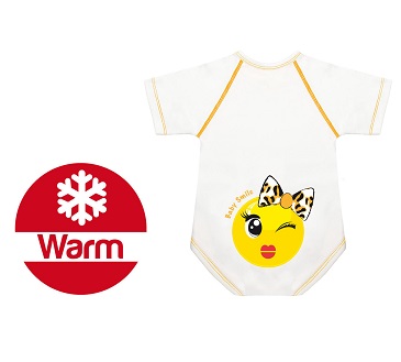 BODY 0 36 M CALDO COTONE WARM BABY SMILE FIOCCHETTINA - pharmaluna