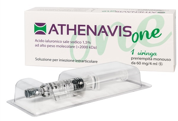 SIRINGA INTRA-ARTICOLARE ATHENAVIS ONE ACIDO IALURONICO 1,5% 4 ML - pharmaluna
