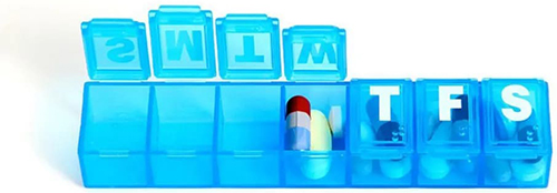 MEDS PORTAPILLOLE SETTIMANALE MEDS - pharmaluna