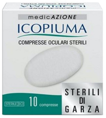 COMPRESSE OCULARI ADESIVE STERILI 10 PEZZI - pharmaluna