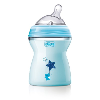 CHICCO BIBERON NATFEEL 2M+ BOY 250 ML - pharmaluna