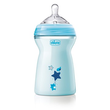 CHICCO BIBERON NATURAL FEELING 6 M+ BOY 330 ML - pharmaluna