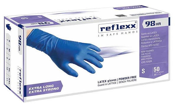 GUANTI LATTICE SENZA POLVERE LARGE 100 PEZZI - pharmaluna