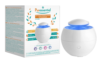 PURESSENTIEL DIFFUSORE UMIDIFICATORE ULTRASONICO O'XYGEN - pharmaluna