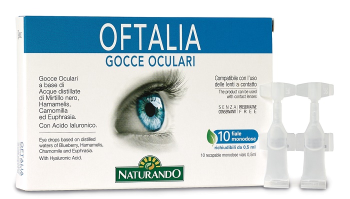OFTALIA GOCCE OCULARI MONODOSE 2 STRIP DA 5 FIALE DA 0,5 ML - pharmaluna